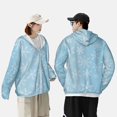 thumbnail image 4 of Balery Motif Flocon de Neige UPF 50+ Veste à Capuche Protection Solaire Légère à Manches Longues pour Femmes Hommes avec Poche Randonnée Extérieur-TTG, 4 of 7