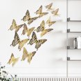 thumbnail image 3 of relayinert Decorative Butterflies Wall Stickers - Beautiful Addition To Home Multiple LK12 Gold 1Set, 3 of 6