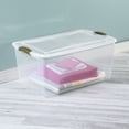 thumbnail image 4 of Sterilite 62 Liter Latch Box, Clear Plastic Storage Bin with Lid, Green Latch, 4 of 4