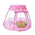 thumbnail image 1 of Pink Foldable Star Childrens Tent Play House Pink Version With Mosquito Net Portable Design For Indoor Play Easy Assembly Storage Included No Ball Pit, 1 of 8
