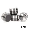thumbnail image 1 of MesaSe New Clear Lid Magnetic Spice Jar Set Stainless Steel Spice Sauce Storage Container Jars Kitchen, 1 of 2