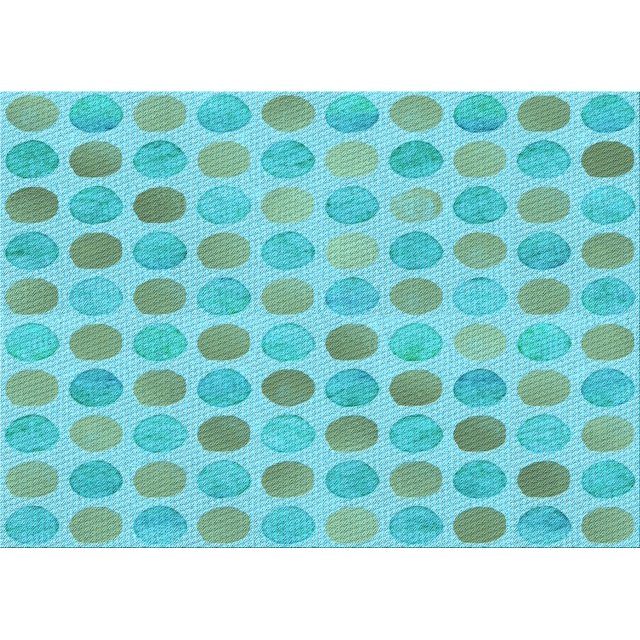 Ahgly Company Machine Washable Indoor Rectangle Transitional Light Sea Green Area Rugs, 2' x 4'