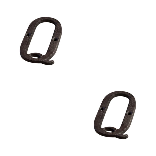 relayinert Durable And Rustproof Metal House Number Plaque Impeccable Door Decoration Easy To Install Metal Letters House Numbers B17--Q 2Set