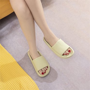 LSLJS Men's and Women's Sandals, Woman Massage Shower Bathroom Open Toe Super Thick Sole Sandalssuper Soft Home, Summer Slippers Casual Beach Shoes