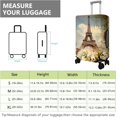 thumbnail image 3 of Travel Luggage Cover Suitcase Protector Fits 18-32 Inch Luggage Wheel Covers Patterned Travel Related Items Flower Luggage Protector Elastic Luggage Anti-scratch Suitcase Cover M, 3 of 5