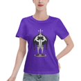 thumbnail image 1 of T-Shirt Basique à Manches Courtes pour Femme une Pièce Grand Ours, 1 of 6
