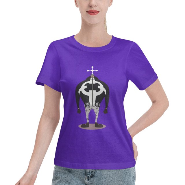 T-Shirt Basique à Manches Courtes pour Femme une Pièce Grand Ours
