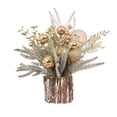 thumbnail image 2 of SuoKom Newest Artificial Mini Christmas Trees Prelit- Indoor Christmas Decorations with Lights, Small Xmas Trees Include Berry/Pinecone, Tabletop Christmas Decor, 2 of 6
