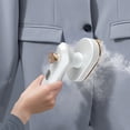 thumbnail image 3 of Upgrade Portable Mini Steam Iron for Clothes, 180° Rotatable Handheld Garment Wrinkle Remover, Travel Friendly, 3 of 9