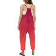 thumbnail image 3 of MIASHUI Combinaison pour Filles à Col en V Sans Manches, Décontractée, Pantalon Long, Rouge, 4-5 Ans, 3 of 5