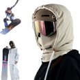 thumbnail image 1 of Capuche Imperméable Doublée en Polaire, Masques de Ski Multifonctionnels 3-en-1 pour Cyclisme Ski, 1 of 8
