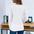 thumbnail image 4 of Cardigan Uni à Boutons devant, Chandail Tricoté à Manches Longues, Polo Décontracté Blanc TG, Cardigan, 4 of 5