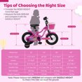 thumbnail image 3 of Costway Vélo pour Enfants 12 Pouces avec Roues Stabilisatrices, Panier, Freins à Main et à Rétropédalage, Selle Ajustable, 3 of 9