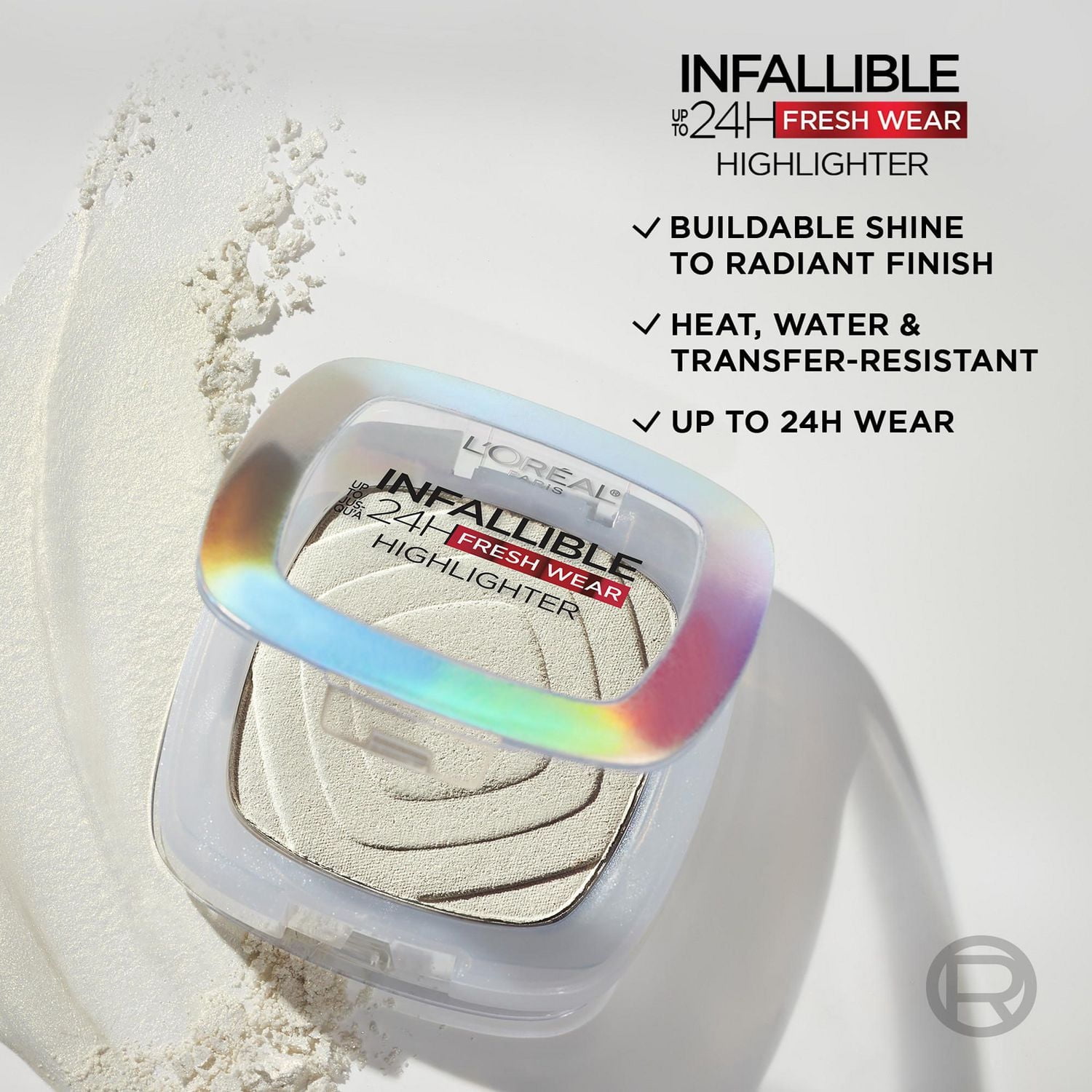 L'Oreal Paris Infallible Jusqu'à 24HR Highlighter, Longue Tenue, 9g