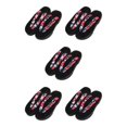 thumbnail image 1 of ZheElen Japanese Clogs Slippers Geta Sandals Flip Flops for Men Women 36 Black Round Size 36 5Set, 1 of 6