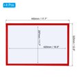 thumbnail image 2 of Unique Bargains A3 Magnetic Sign Holder, 4 Pack Magnetic Display Frame Self-Adhesive Picture Frame for Refrigerator, Red, 2 of 7