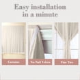 thumbnail image 4 of Curtains for Living Room,Living Room Curtains Embroidered Sheer Curtains - Light Filtering Opaque Phantom Mesh White Window Screen for Living Room Bedroom Living Room Decor, 4 of 6