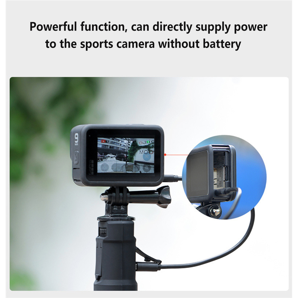 Battery Camera Mobile Power Bank Charger Nonslip Portable Handheld Universal Portable Hand Grip Anti-lost Rope Selfie Charging Photography Accessory