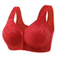 thumbnail image 4 of Women's Front Button Up With A Non Underwire Plus Size Vest Push Up Bra, 4 of 5