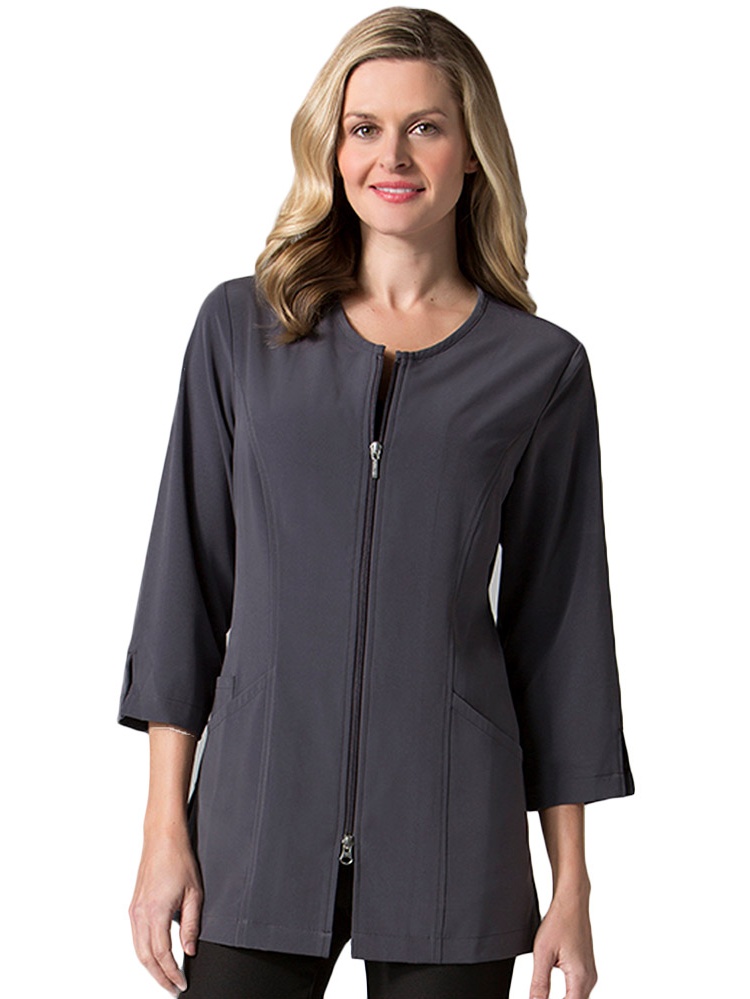 Veste de Laboratoire à Col Rond et Manches 3⁄4 pour Femmes Pure Soft
