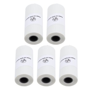 Thermal Printing Paper, Transparent Water Proof Thermal Paper Multifunctional 5 Roll  for Diary Make Lists Take Notes