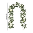 thumbnail image 3 of Homekingdee Simulation Rose Leaves Flower Rattan Arch - White Pink Plastic Artificial Vine for Wedding Outdoor Decoration Arrangement, 3 of 6