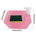 thumbnail image 2 of Yhmxh Cleaning Supplies Kitchen Detergent Soap Dispenser Sponge Eraser Press Box Cleaning Brush Soap Box Circular Storage Box Soap Box Press Boxs, 2 of 2