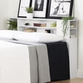thumbnail image 1 of South Shore Vito Full/Queen Bookcase Headboard with Storage, in Pure White, 1 of 12