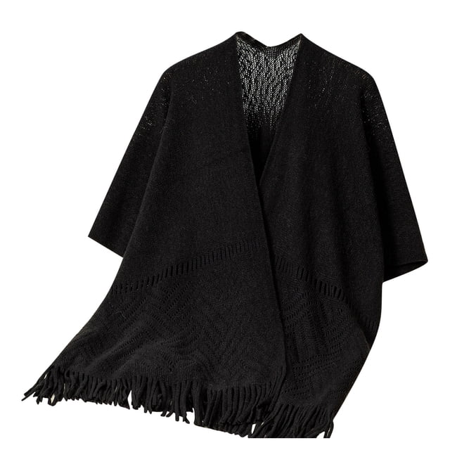Cameland Fall Women's Shawl Wrap Poncho Ruana Cape, Cardigan Sweater Open-Front for Spring Fall Winter