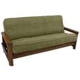 thumbnail image 1 of Housse de Futon Pleine en Microsuède Uni à Double Cordon de 8 à 9 Po - Vert Sauge, 1 of 1