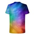 thumbnail image 4 of Hauts d'Été T-Shirts Grande Taille Chemises pour Hommes Manches Courtes Col Rond Hauts Impression 3D Entraînement Léger Mode Sorties Hauts Grande Taille Chemises pour Hommes (Bleu, 5TG), 4 of 5