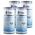 thumbnail image 2 of Tier1 30 Micron 10 Inch x 4.5 Inch | 4-Pack Pleated Polyester Whole House Sediment Water Filter Replacement Cartridge | Compatible with Pentek R30-BB, 155101-43, RS6, SPC-45-1030, Home Water Filter, 2 of 10