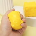 thumbnail image 4 of Easter Stress Ball Cheese Stress Soft Novelty Toy Simulation Cheeses Toy Birthday, 4 of 9