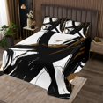 thumbnail image 2 of Erosebridal Futuristic Stripe Coverlet Set Queen, Abstract Geometric Bedding Set, Minimalism Decor, 2 of 5