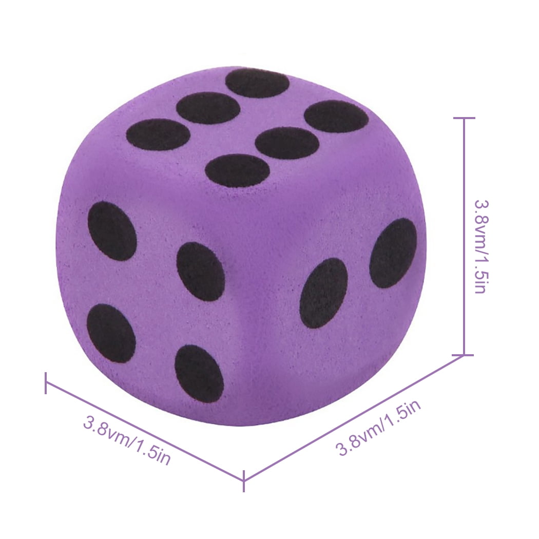 Dé en Mousse 1,5 Po Doux Drôle Jeu de dés Bloc Fête Jouet Jeu dés pour Enfants Dé en Mousse 1,5 Po Doux Drôle Jeu de dés Bloc Fête Jouet Jeu dés pour Enfants