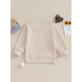 thumbnail image 4 of Honganda Chandail d'Automne pour Tout-Petit Garçon, Broderie de Lettres, Manches Longues, Col Rond, Coupe Ample, 4 of 8