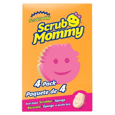 Scrub Daddy Scrub Mommy Non-Scratch Cleaning Sponge, 4 Count