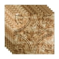 thumbnail image 1 of Fasade Traditional 5 Vinyl 2ft x 2ft Lay In Ceiling Panel Bermuda Bronze 5 Pack, 1 of 4