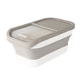 thumbnail image 2 of Qonioi Airtight Dog Food Storage Container, Large 12-15 Kg Capacity Foldable Food Bin With Wheels, Hinged Lid Pet Food Dispenser For Dry Kibble Rice Cereals Kitchen Pantry, 2 of 6