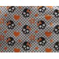 thumbnail image 4 of oneOone Georgette Viscose Orange Fabric Skull Craft Projects Decor Fabric Printed By The Yard 42 Inch Wide, 4 of 4