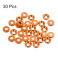 thumbnail image 3 of Unique Bargains Lot de 30 Rondelles à Encastrer M3 en Alliage d'Aluminium Anodisé pour Finition, Orange, 3 of 4