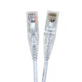 thumbnail image 1 of Micro Connectors E08-050W-SLIM5 Câbles Patch Ultra Fins 28AWG Cat6 UTP RJ45, Blanc - Lot de 5, 1 of 3