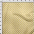 thumbnail image 4 of oneOone Viscose Chiffon Yellow Fabric Houndstooth Craft Projects Decor Fabric Printed By The Yard 42 Inch Wide, 4 of 4