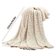 thumbnail image 3 of TopLLC Throw Blanket 127X152cm Super Soft Warm Solid Warm Fleece Blanket Throw Rug Sofa Bedding blanket blanket, 3 of 5