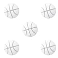 thumbnail image 3 of serony 4pcs Mute Door Rear Wall Crash Waterproof Anti-Collision Wall Crash Waterproof Pad Basketball Style 5cm white 5Set, 3 of 6
