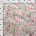 thumbnail image 3 of oneOone Cotton Poplin Peach Fabric Floral Sewing Craft Projects Fabric Prints By Yard 56 Inch Wide, 3 of 5