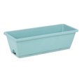 thumbnail image 2 of 4PCS Window Box Planter with Drainage Holes & Matching Saucers,17 Inch Plastic Rectangular Flower Pot for Vegetables Herbs Flower for Indoor Outdoor Garden Decor Patio Balcony Windowsill Deck Railing, 2 of 5