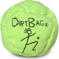 thumbnail image 1 of DirtBag Classic Footbag - Blue & Black Suede Hacky Sack - Slow Speed Control for Beginners & Freestyle - Embroidered Design, 1 of 2