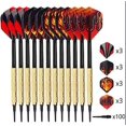 thumbnail image 3 of Darts Set, 12 Pieces Hold Soft Darts With Soft Tip Point, Suitable For Electronic Dart Board, Additional 42 Dart Pieces And 100 Black Plastic Dart Tip, 3 of 5