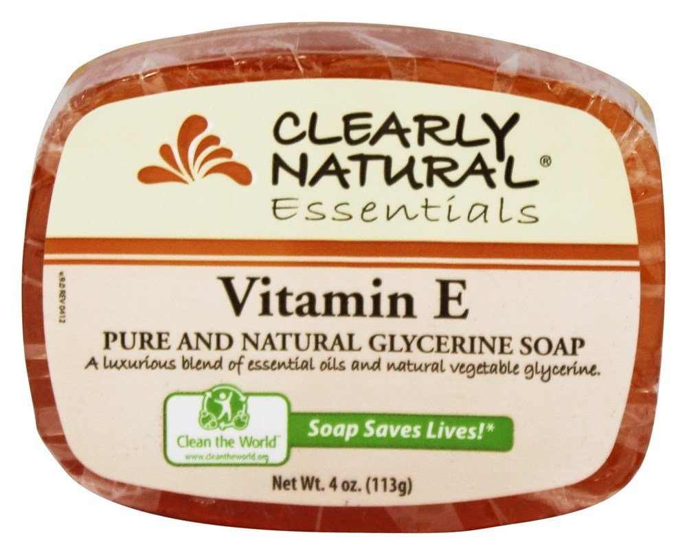 Clearly Natural - Glycerine Soap Bar Vitamin E - 4 oz.